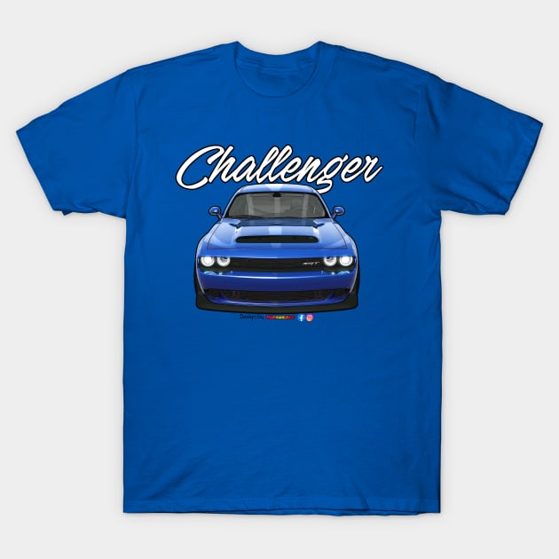 Challenger SRT Blue by pjesusart T-Shirt by PjesusArt